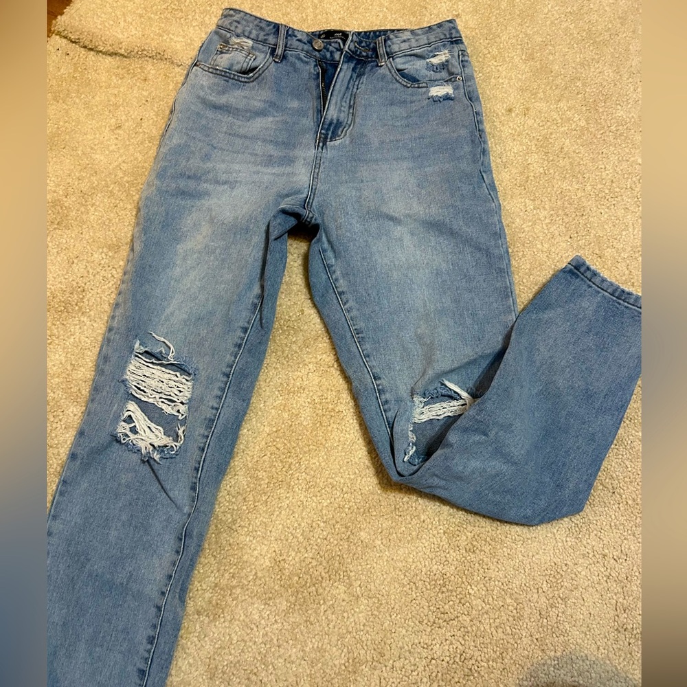 Misguided High Rise Mom Jeans - Long